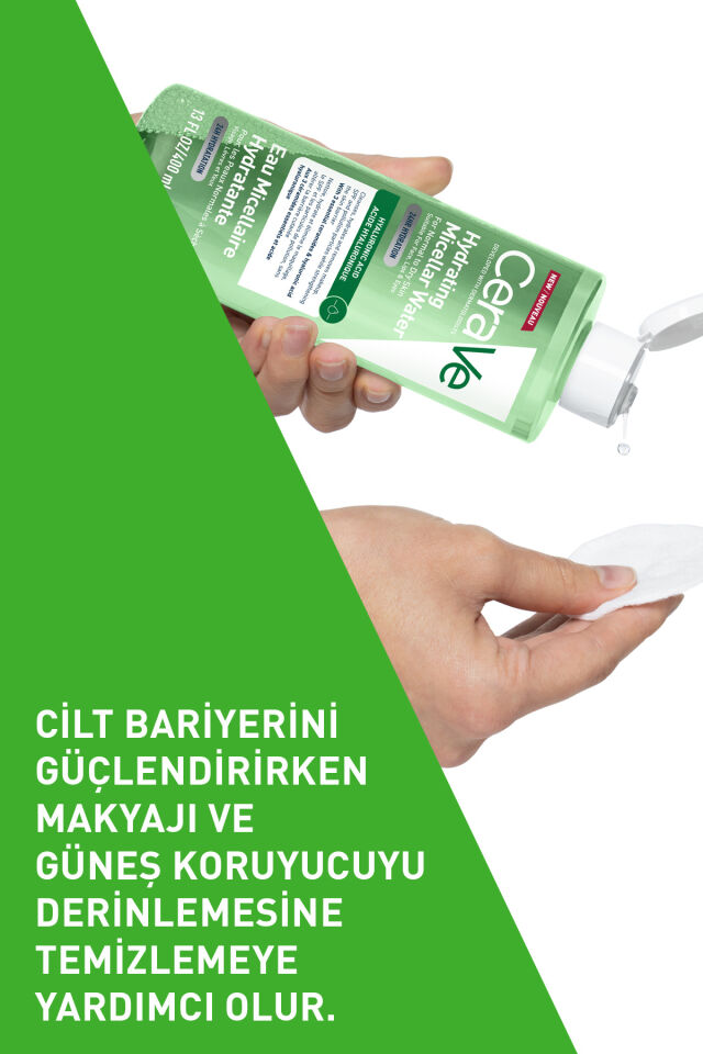 Hyalüronik Asit İçerikli Nemlendiren Micellar Makyaj Temizleme Suyu 400 ml