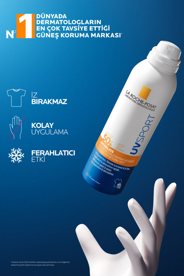 Anthelios UVSPORT SPF50+ Ultra Güçlü Güneş Koruyucu SPRAY 200 ml
