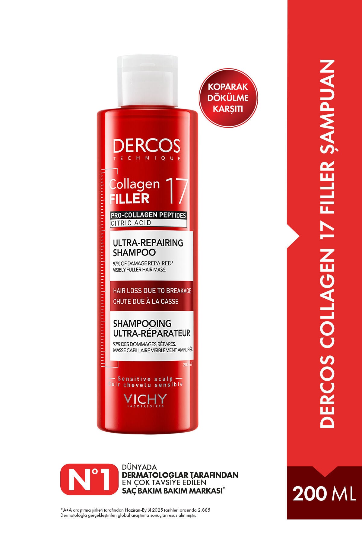 Dercos Collagen 17 Filler Şampuan 200ml