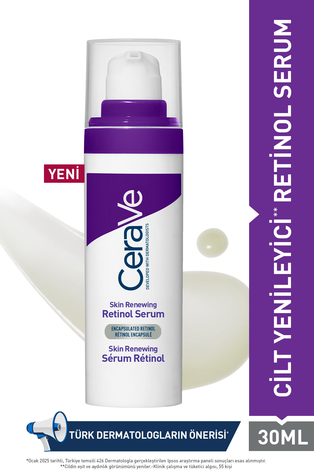 Skin Renewing Cilt Yenileyici Kırışıklık Karşıtı Retinol Serum 30 ML