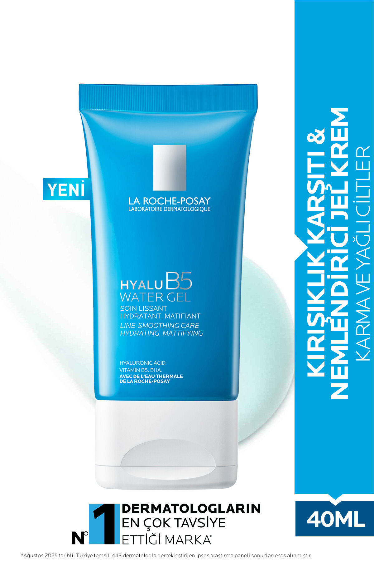 Hyalu B5 Karma ve Yağlı Ciltler için Kırışıklık Karşıtı Nemlendirici Jel Krem 40ml