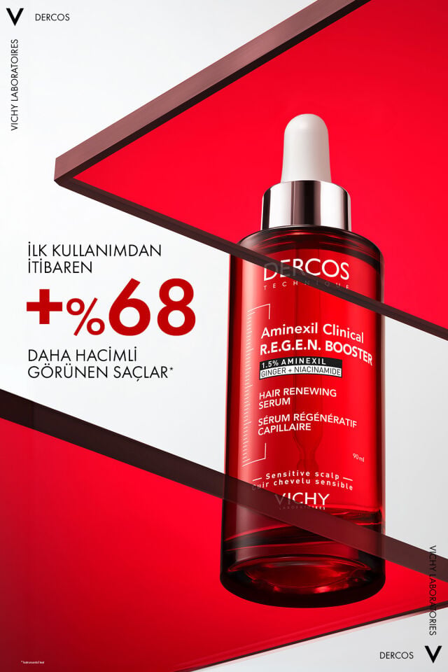 Dercos R.E.G.E.N. Booster Yenilikçi Kadın ve Erkekler İçin Saç Dökülmesine Karşı Bakım Serumu 90 ml