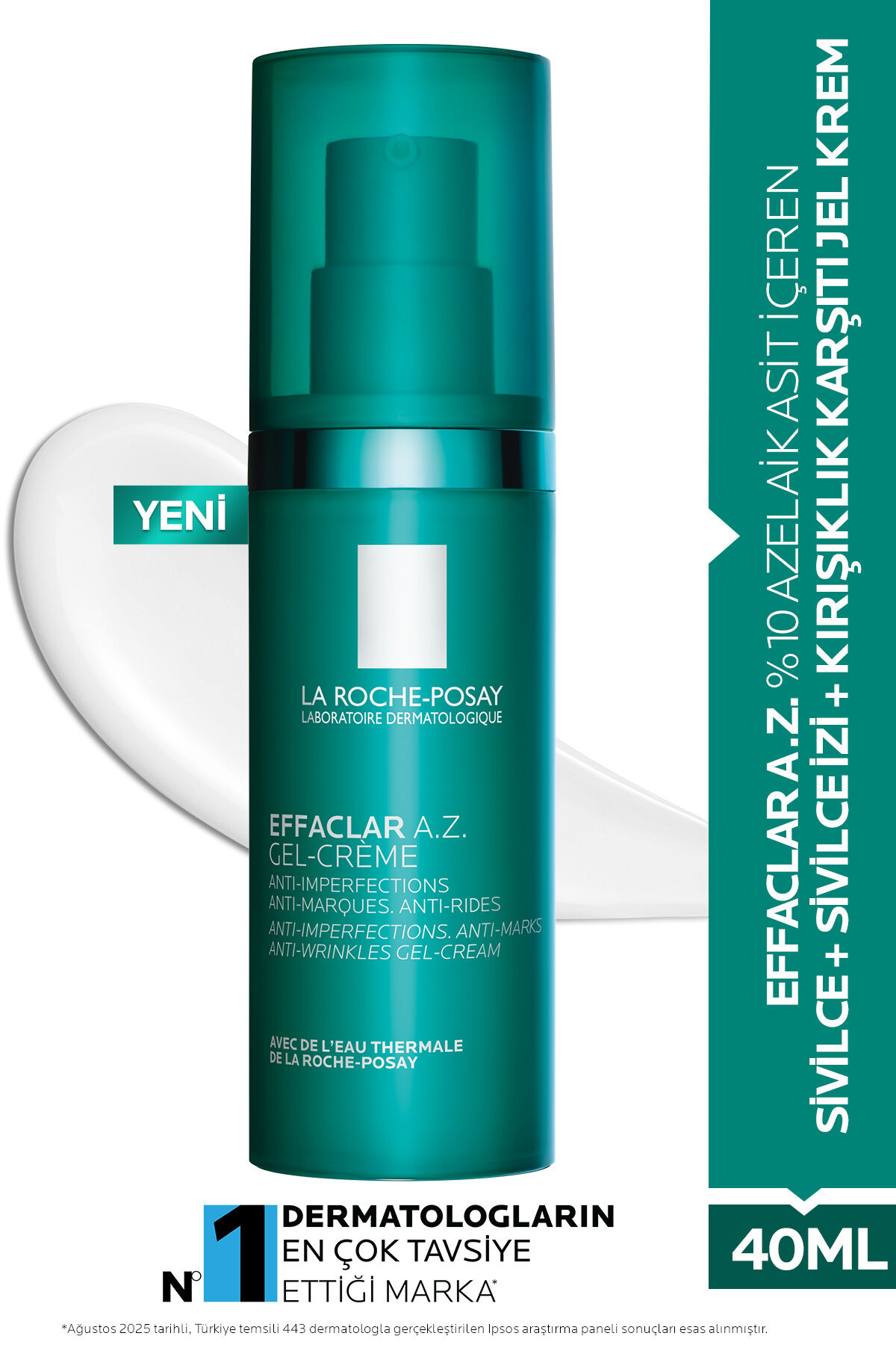 Effaclar A.Z. %10 Azelaik Asit İçeren & İzi & Kırışıklık Karşıtı Jel Krem 40ml