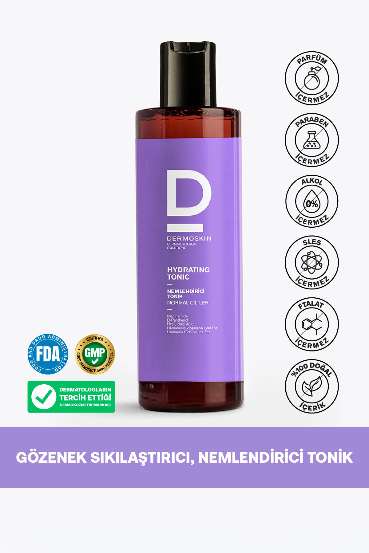 Hydrating Tonik |  Nemlendirici Yüz Temizleyicileri | Hyaluronik Asit | Niacinamide | 200 ml