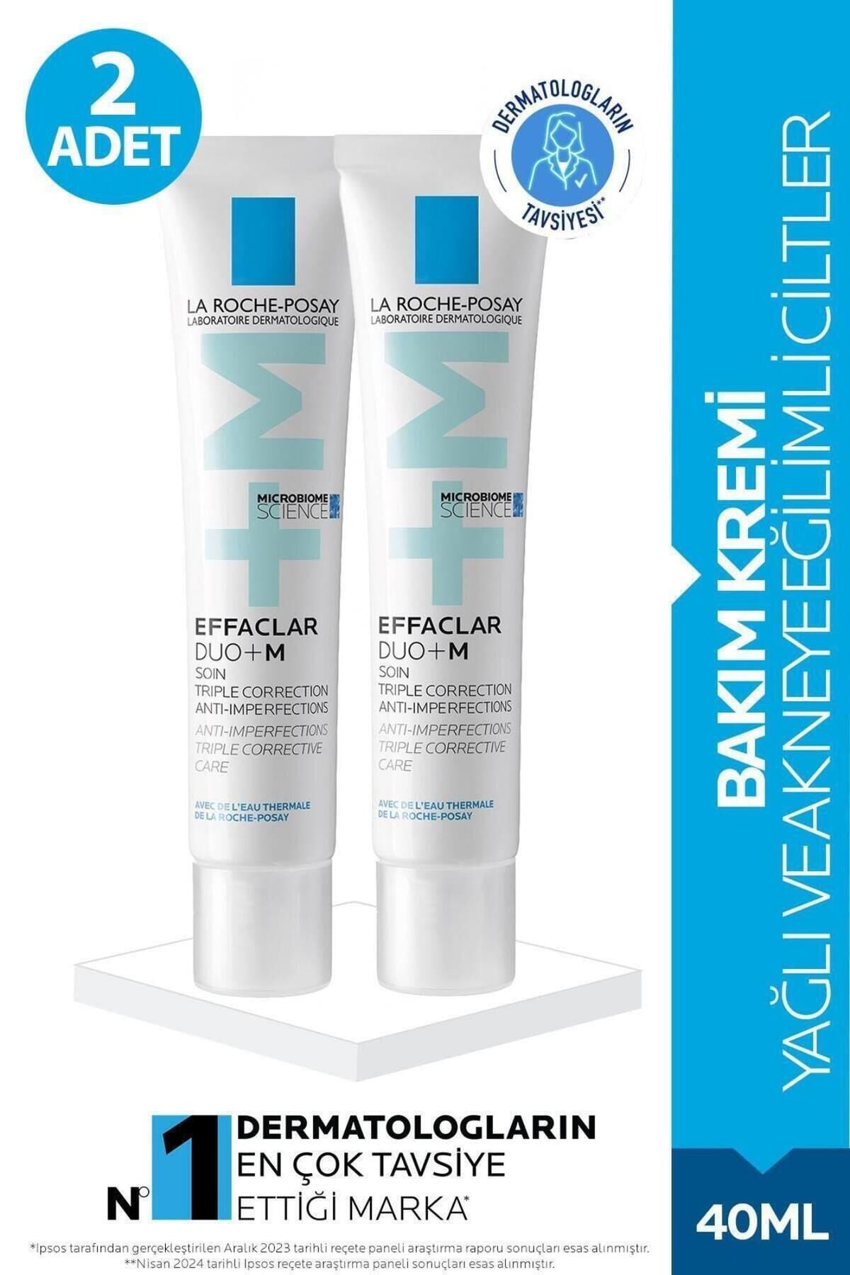 Effaclar Duo(+) Akneye Eğilim Gösteren Ciltler Için Cilt Bakım Kremi 2 Adet