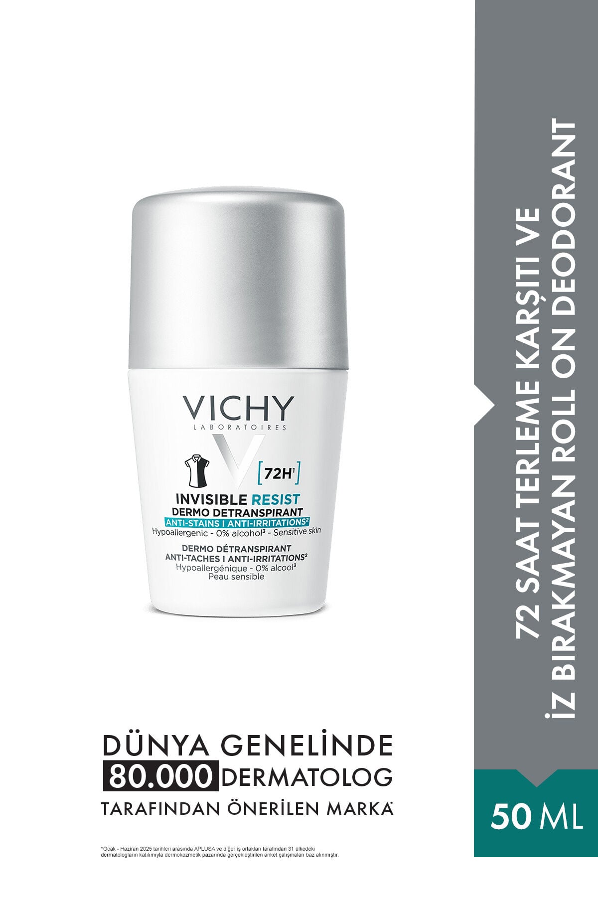 İz ve Terleme Karşıtı Roll-on 72H 50 ml