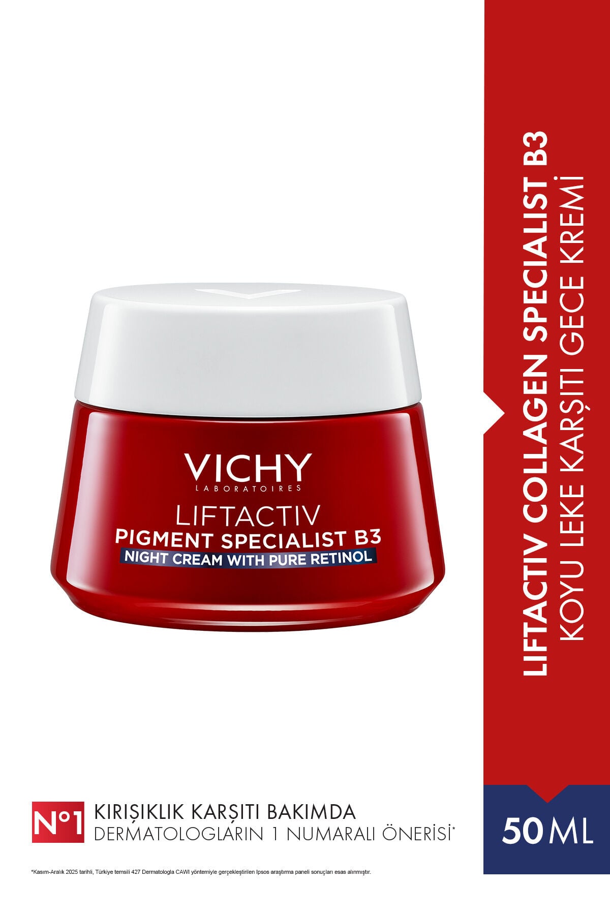 Liftactiv B3 Cilt Tonu Eşitleyici Retinol İçeren Gece Kremi 50 ml
