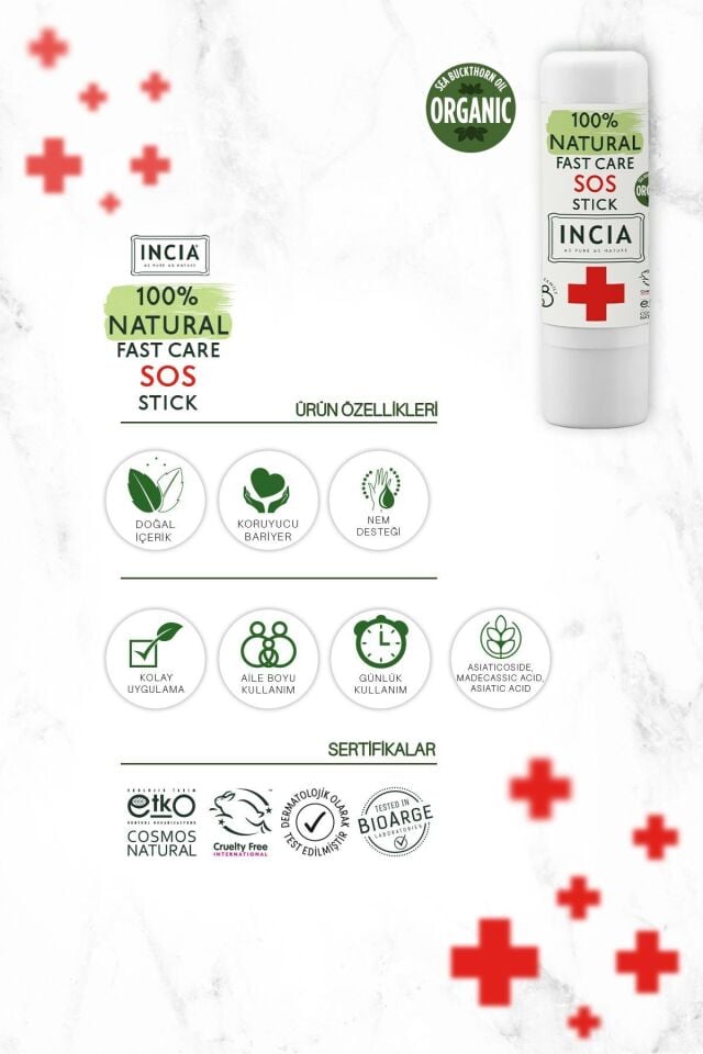 %100 Doğal Koruyucu Vücut Losyonu Sprey Yenidoğan 50 ml & %100 Doğal Sos Stick 6 G Set