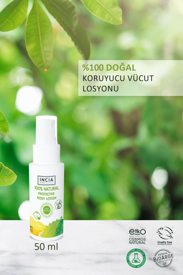 %100 Doğal Koruyucu Vücut Losyonu Sprey Yenidoğan Bebek Çocuk Için Limon Okaliptus Vegan 50 ml