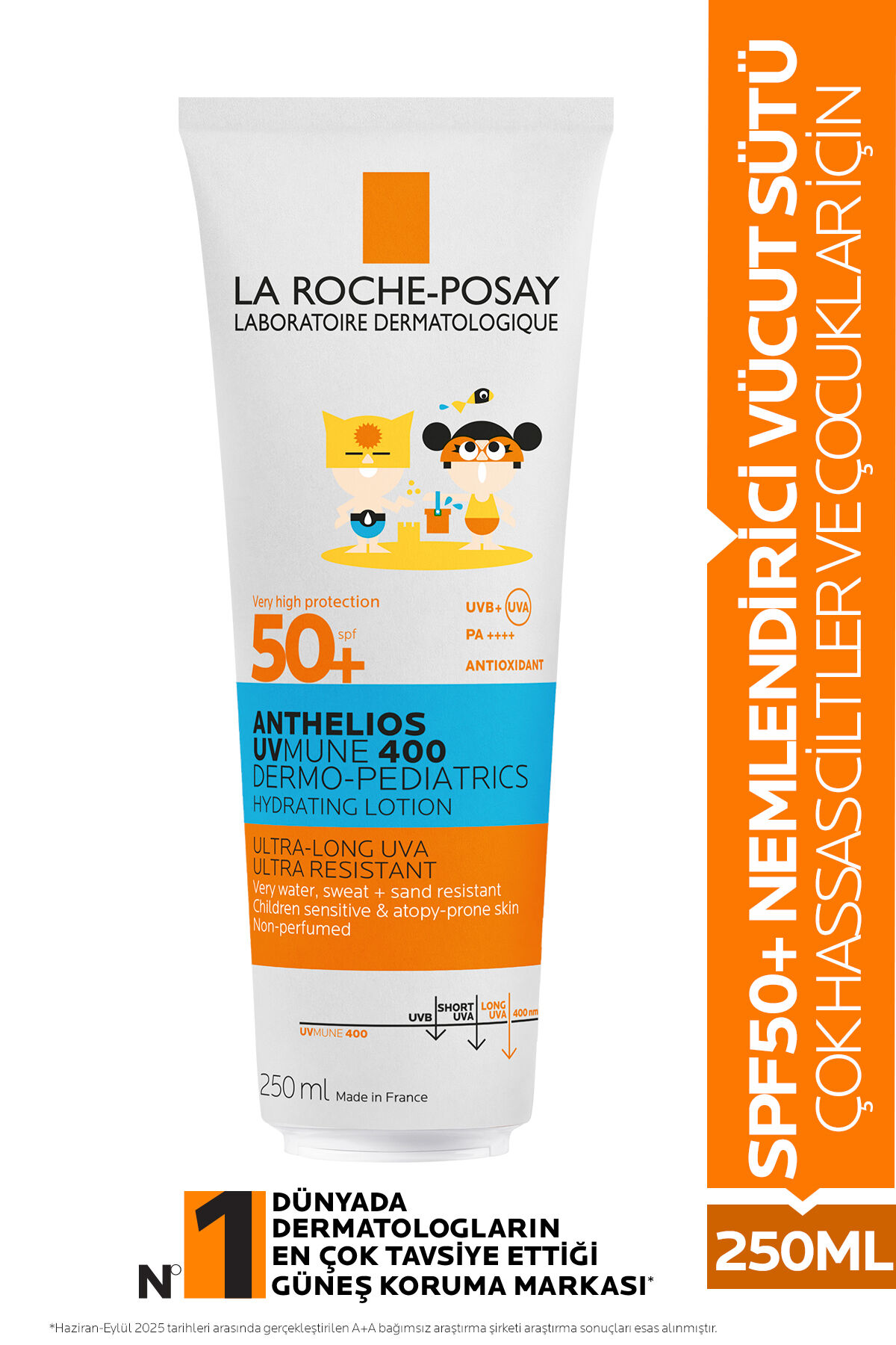Anthelios Dermo Pediatrics Uvumne 400 SPF50+ Güneş Koruyucu Vücut Sütü 250ml- Çocuklar İçin