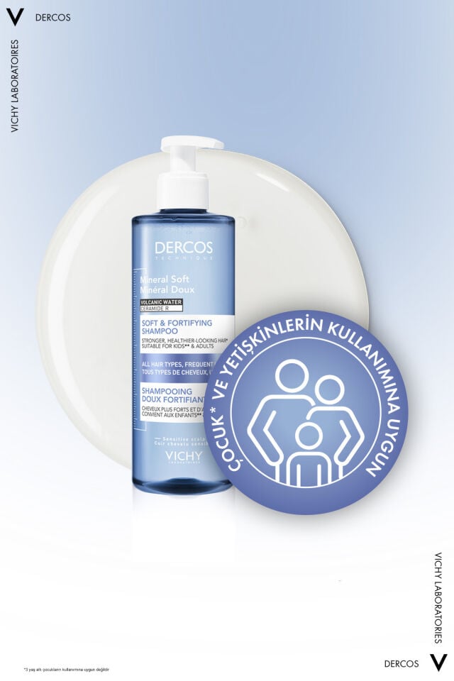 Dercos Mineral Soft Kepeğe Karşı Bakımı Tamamlayıcı Günlük Kullanım Şampuanı 400 ML