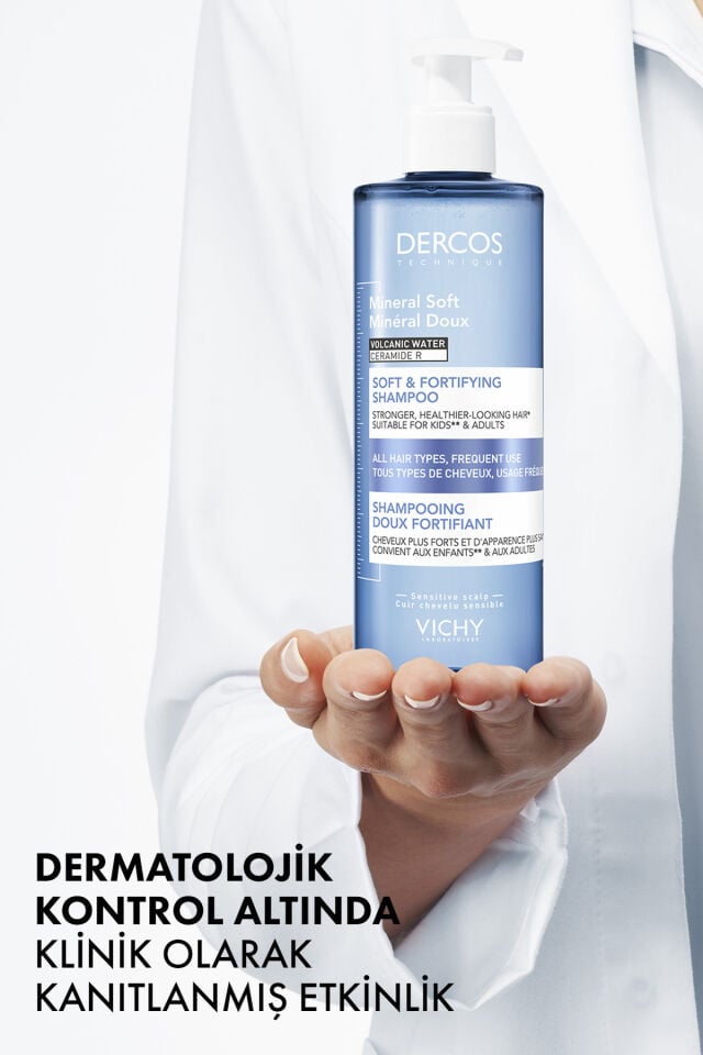 Dercos Mineral Soft Kepeğe Karşı Bakımı Tamamlayıcı Günlük Kullanım Şampuanı 400 ML