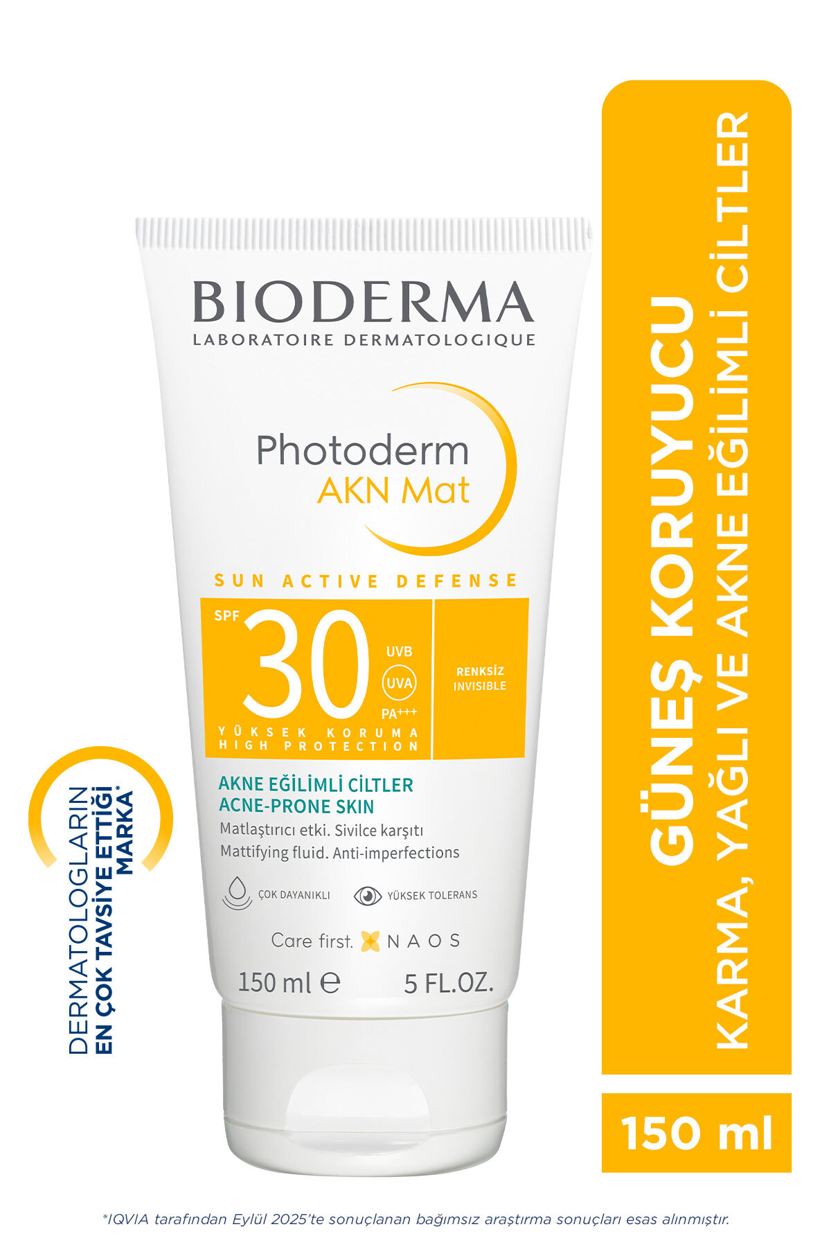 Photoderm AKN Mat SPF30 Yağlı & Akne Eğilimli Ciltler Sivilce Karşıtı Güneş Kremi 150 ML