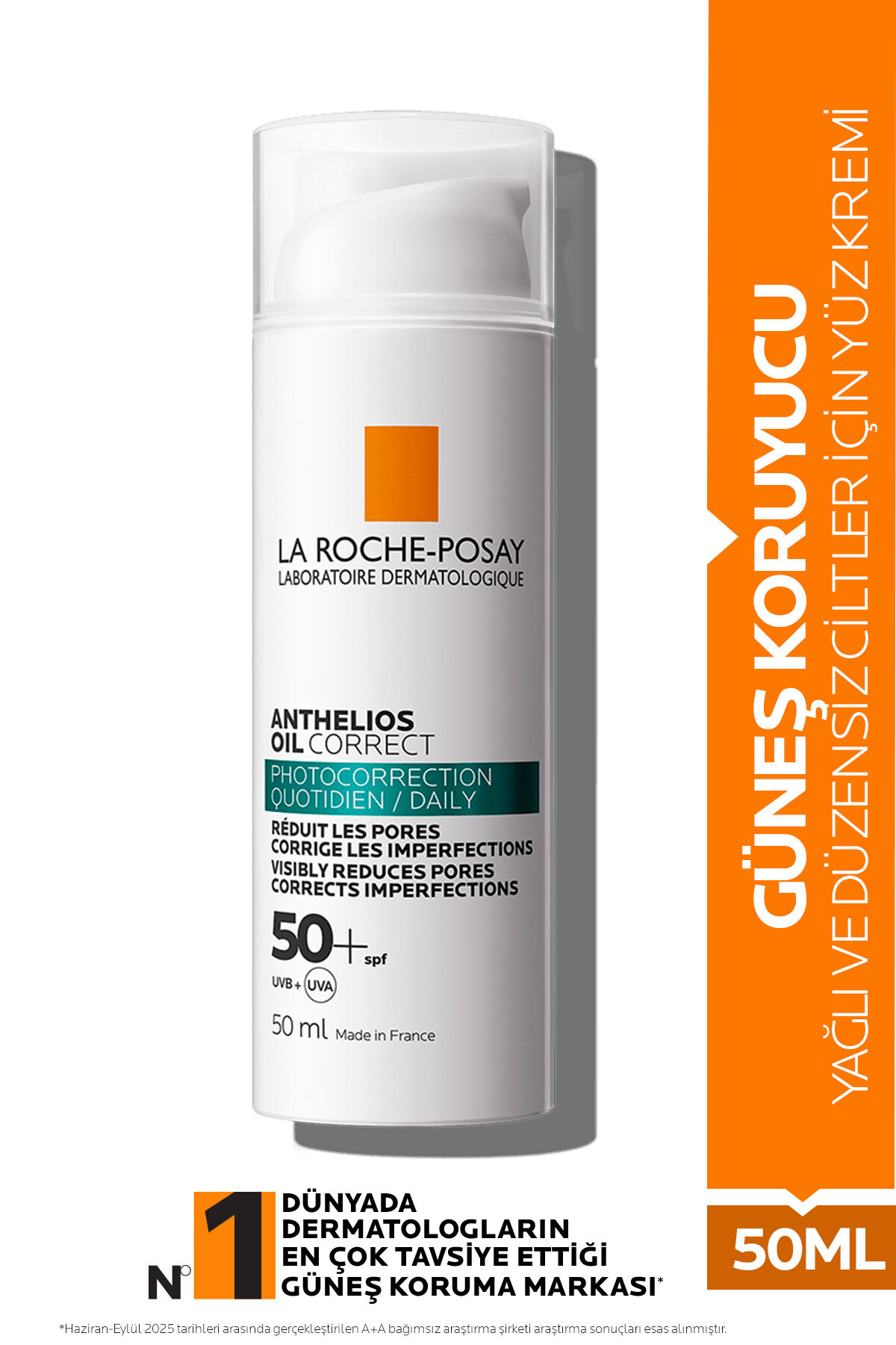 Anthelios Oil Correct Spf+50 Yağlı Ve Akneye Eğilimli Ciltler Için Yüz Güneş Kremi 33