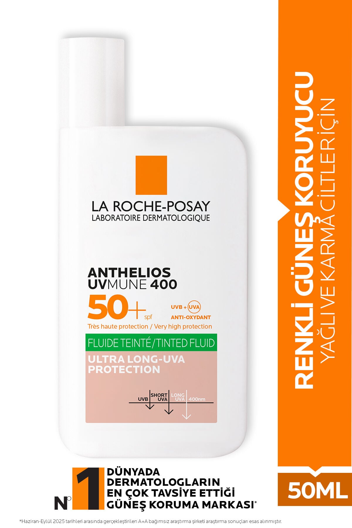 Anthelios Uvmune 400 Oil Control Fluid Renkli Güneş Kremi Spf50+ 50ml