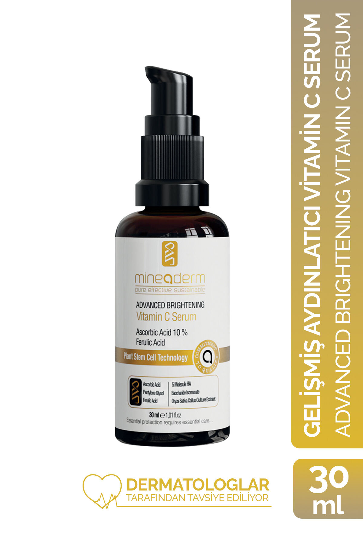 %10 Ascorbic Asit İçeren Aydınlatıcı C Vitamini Bakım Serumu/Advanced Brightening Vitamin C Serum