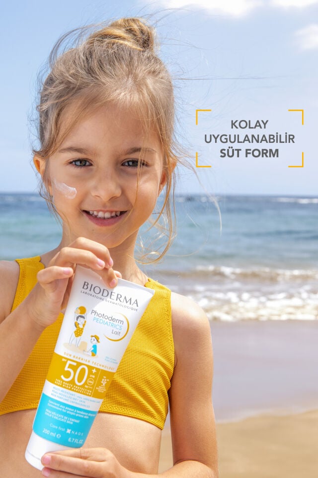 Photoderm Pediatrics Lait SPF50+ Antioksidan Yüksek Korumalı Süt Formda Çocuk Güneş Kremi 200 ML