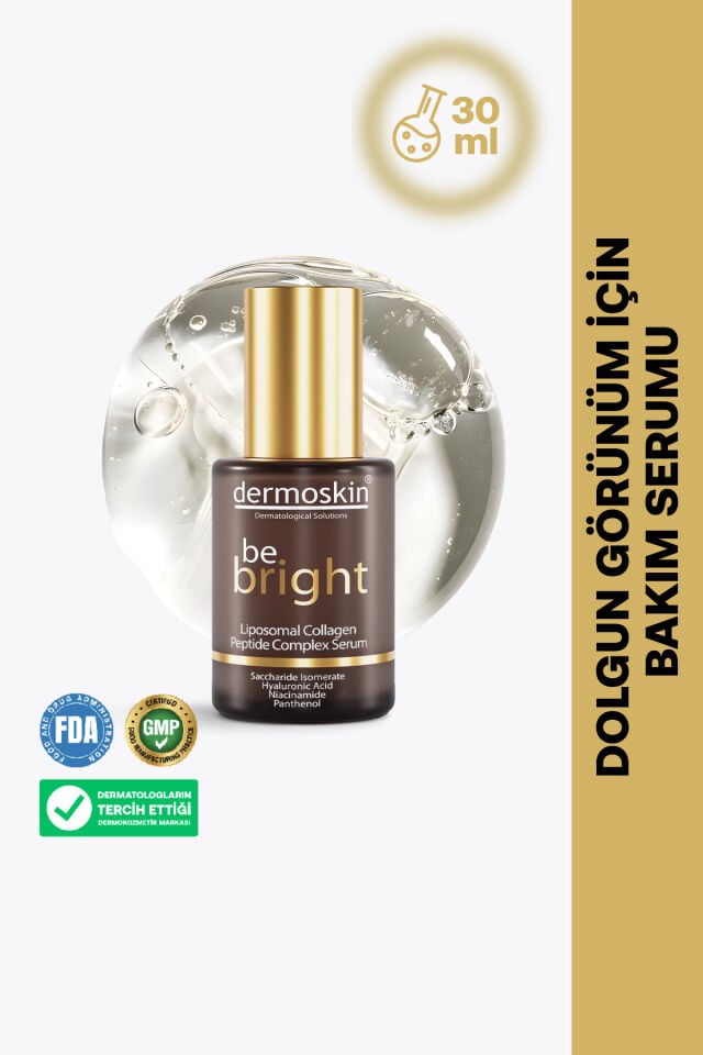 Be Bright Liposomal Collagen Peptide Complex Serum | Yaşlanma ve Kırışıklık Karşıtı | 30 ml