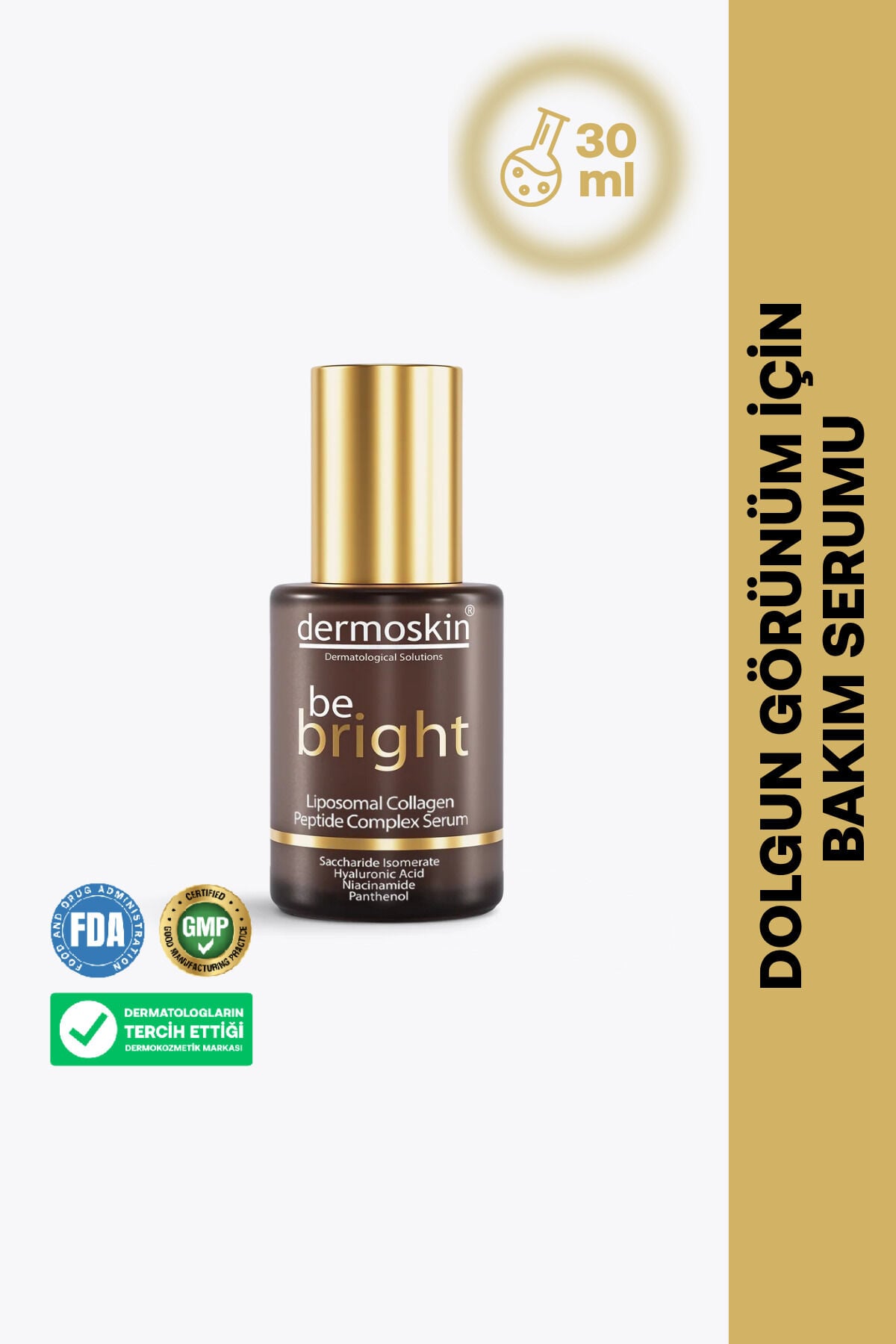 Be Bright Liposomal Collagen Peptide Complex Serum | Yaşlanma ve Kırışıklık Karşıtı | 30 ml