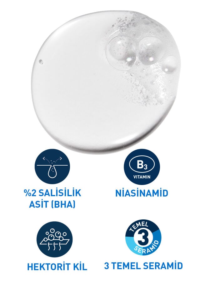 YAĞLI VE AKNEYE EĞİLİM GÖSTEREN CİLTLERE ÖZEL SALİSİLİK ASİT İÇERİKLİ YÜZ TEMİZLEME JELİ 236 ML