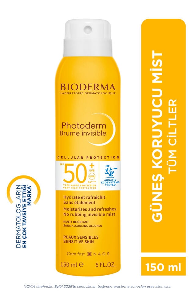 Photoderm Sun Mist SPF50+ Tüm Ciltler İçin Yüz&Vücut Yüksek Korumalı Sprey Güneş Kremi 150 ML