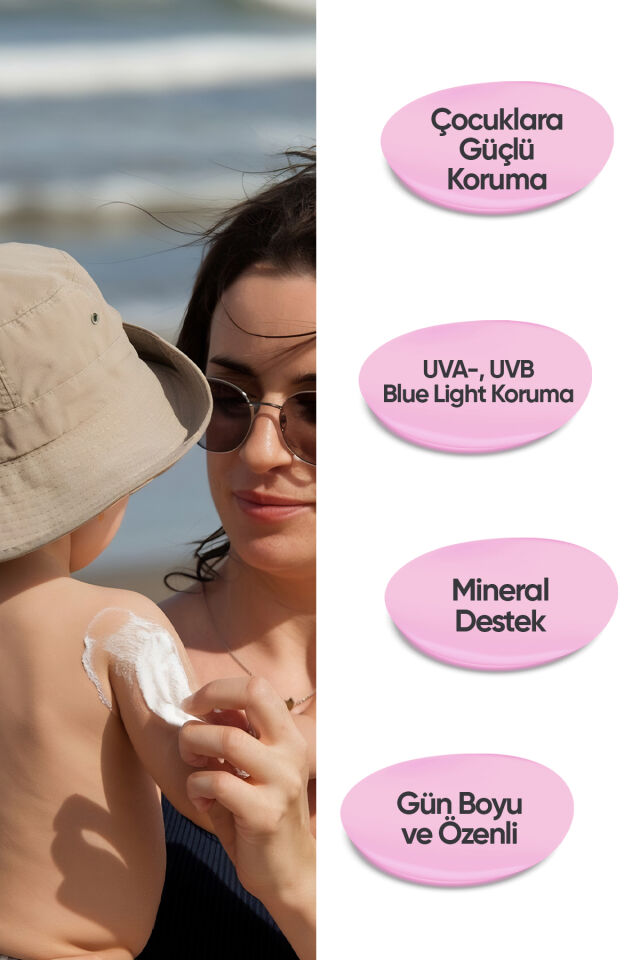 Mineral Filtre Içeren Pediatrik Güneş Bakım Kremi/uv Protection&hydration Kıds Spray Spf50+