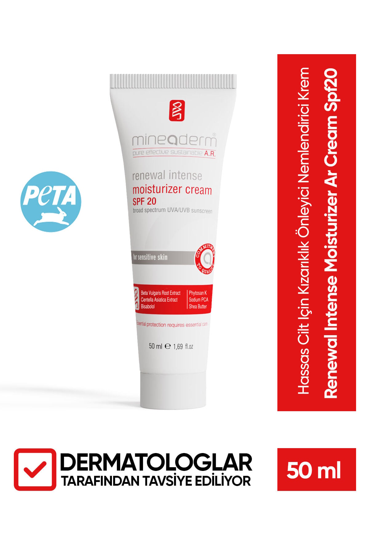 Hassas Cilt Için Kızarıklık Önleyici Nemlendirici Krem/renewal Intense Moisturizer Ar Cream Spf20