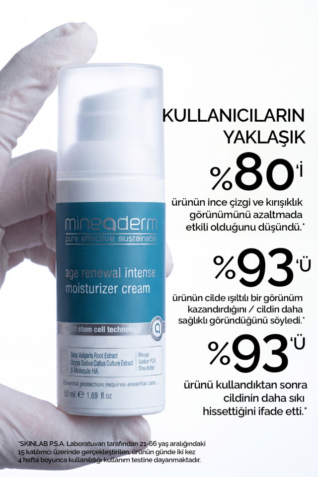 Yaşlılık Etkilerine Karşı Yoğun Nemlendirici Bakım Kremi/age Renewal Intense Moisturizer Cream