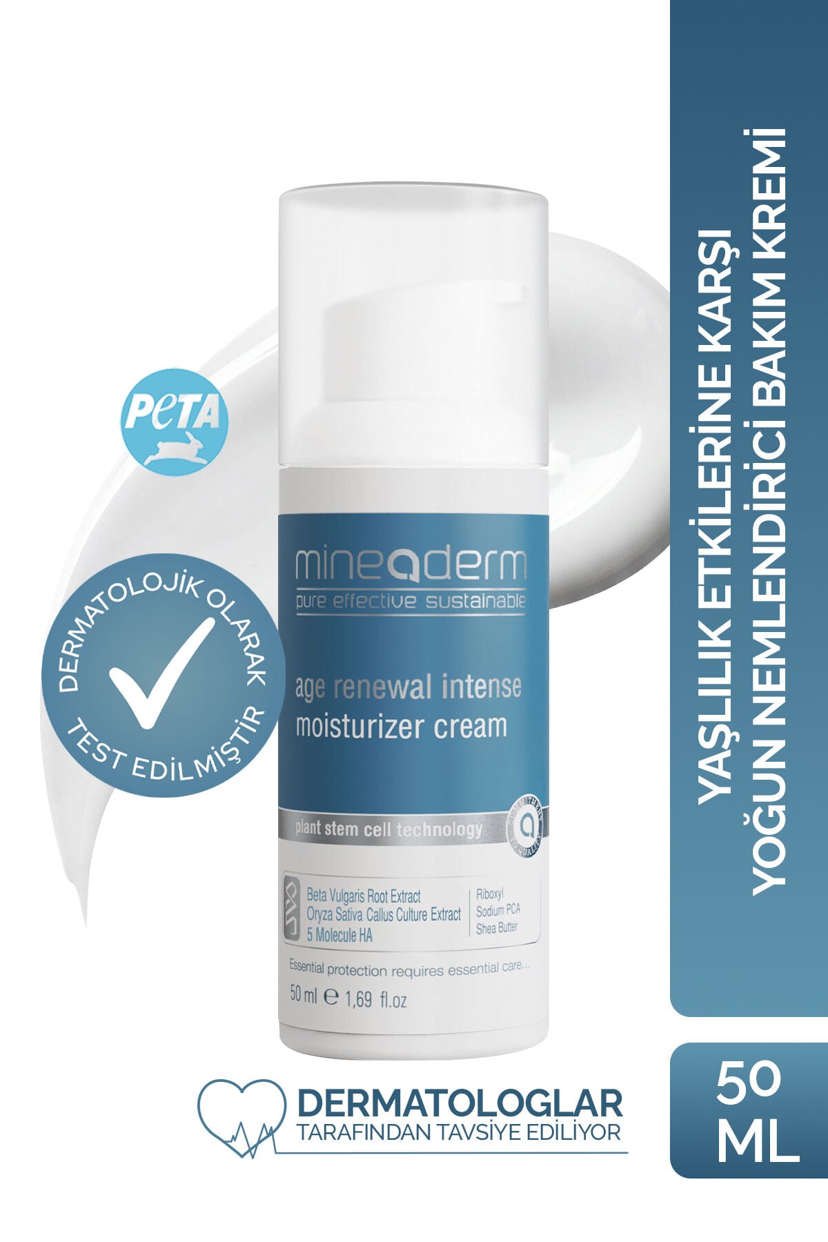 Yaşlılık Etkilerine Karşı Yoğun Nemlendirici Bakım Kremi/age Renewal Intense Moisturizer Cream