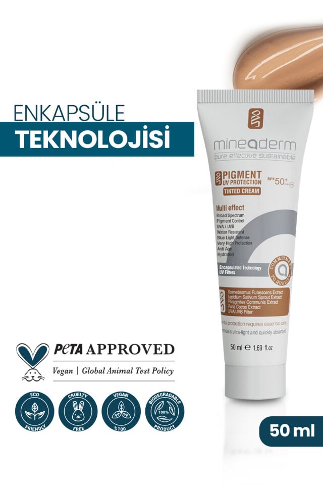 Leke Karşıtı Renkli Güneş Kremi Spf 50+/pigment Uv Protection Tinted Cream Spf 50+