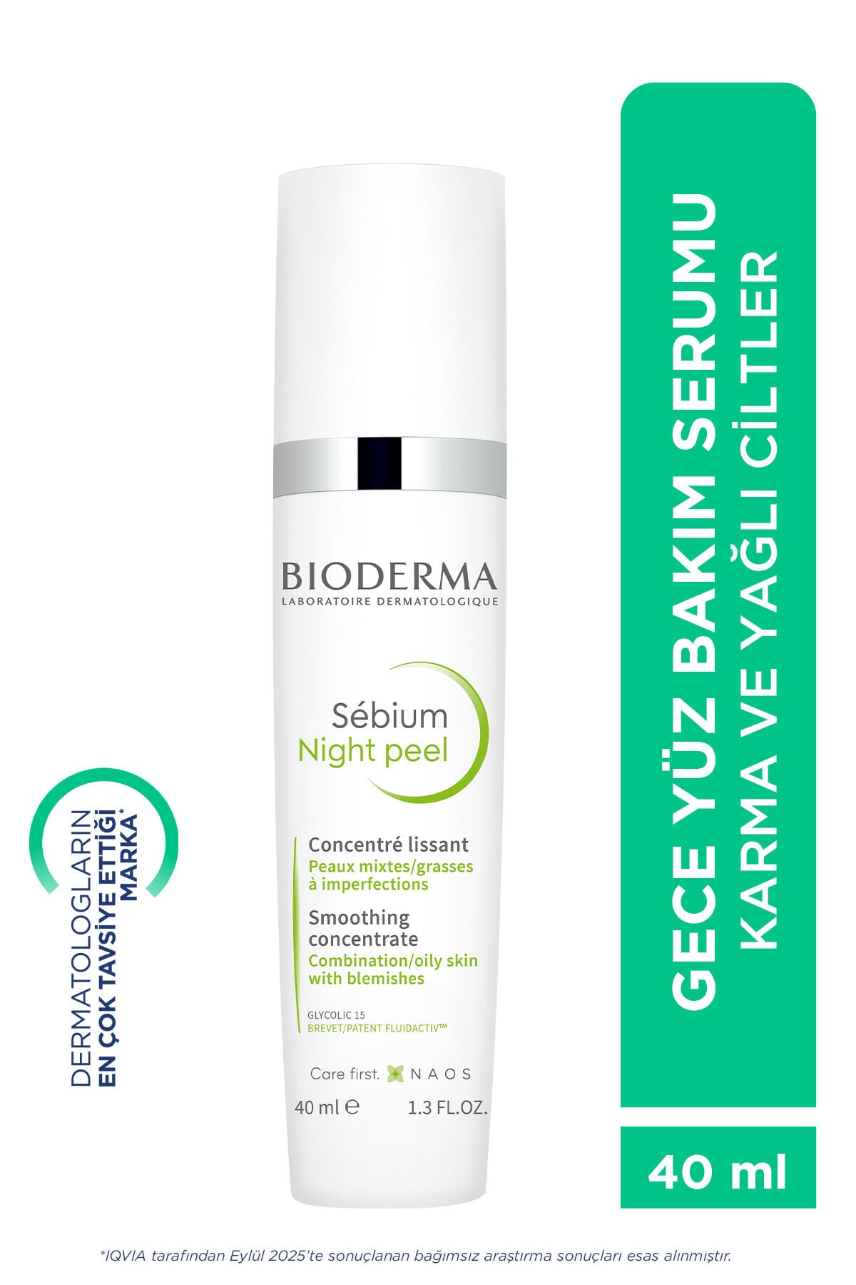 Sebium Night Peel Yağlı Akne Eğilimli Ciltler Glikolik Asit İçeren Peeling Etkili Gece Serumu 40 ml