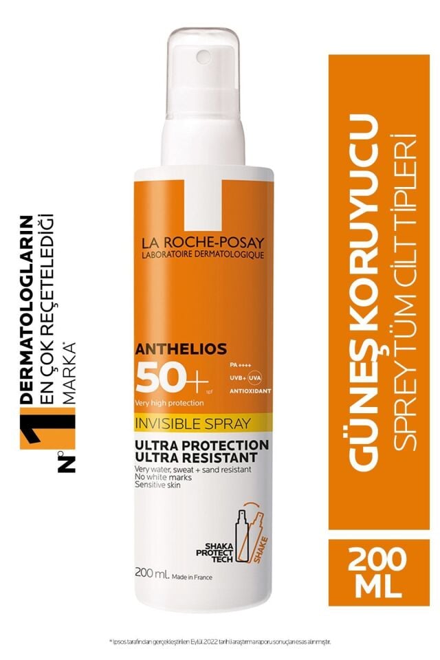 Anthelios SPF50+ Invisible Yüksek Korumalı Vücut Güneş Kremi Spray 200ml 333787569683