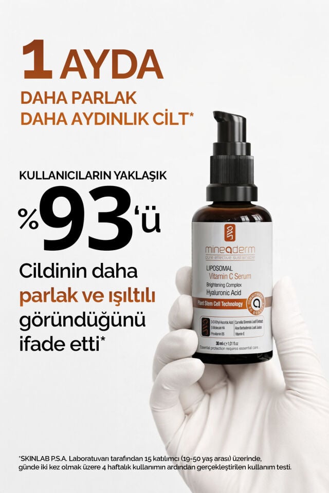 Liposomal C Vitamini Serumu – Leke Karşıtı & Aydınlatıcı Yüz Serumu 30 ml