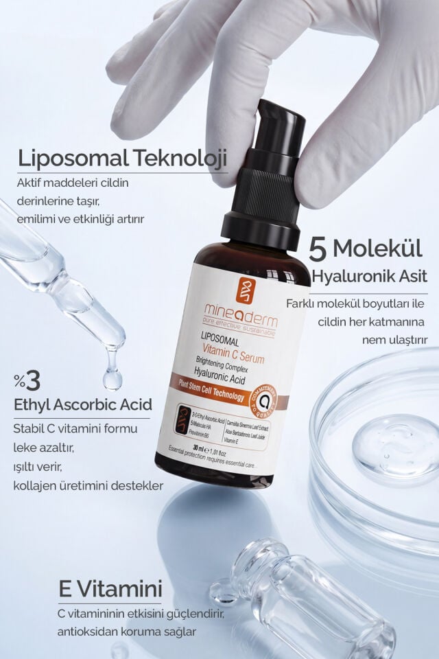 Liposomal C Vitamini Serumu – Leke Karşıtı & Aydınlatıcı Yüz Serumu 30 ml