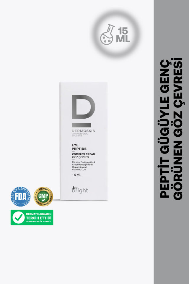 Be Bright Göz Çevresi Peptit Kompleks Krem | Yaşlanma ve Kırışıklık Karşıtı | Göz Kremi | 15 ml