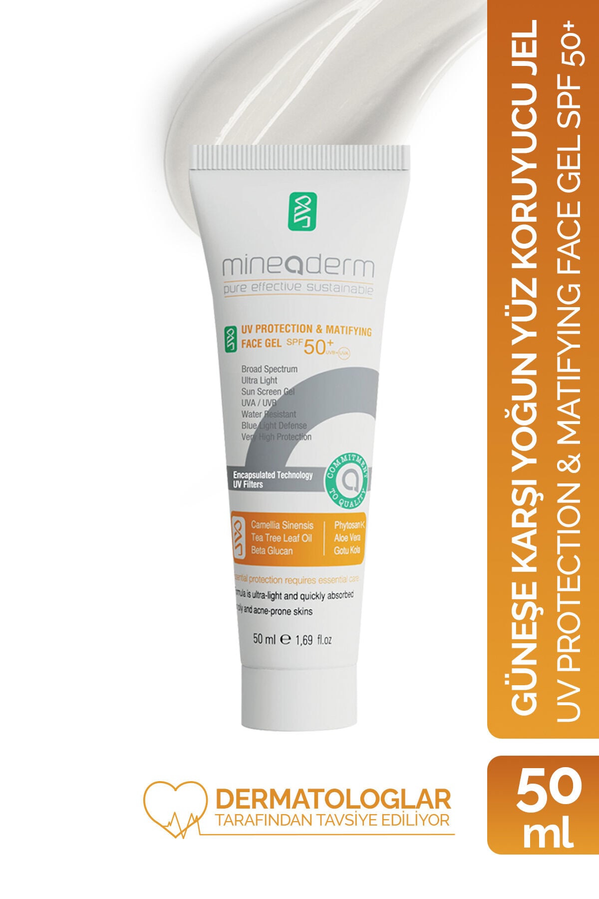 Akne Karşıtı Ve Matlaştırıcı Güneş Kremi Sp 50+/uv Protection & Matifying Face Gel Spf 50+