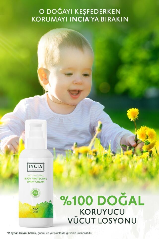 %100 Doğal Koruyucu Vücut Losyonu Sprey Yenidoğan Bebek Çocuk İçin Limon Okaliptus Vegan 100 ml