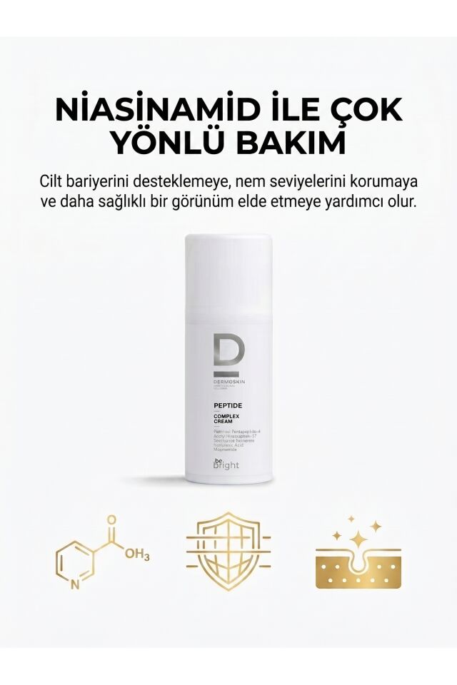 Be Bright Peptit Kompleks Krem | Yaşlanma ve Kırışıklık Karşıtı | Nemlendirici Krem | 33 ml