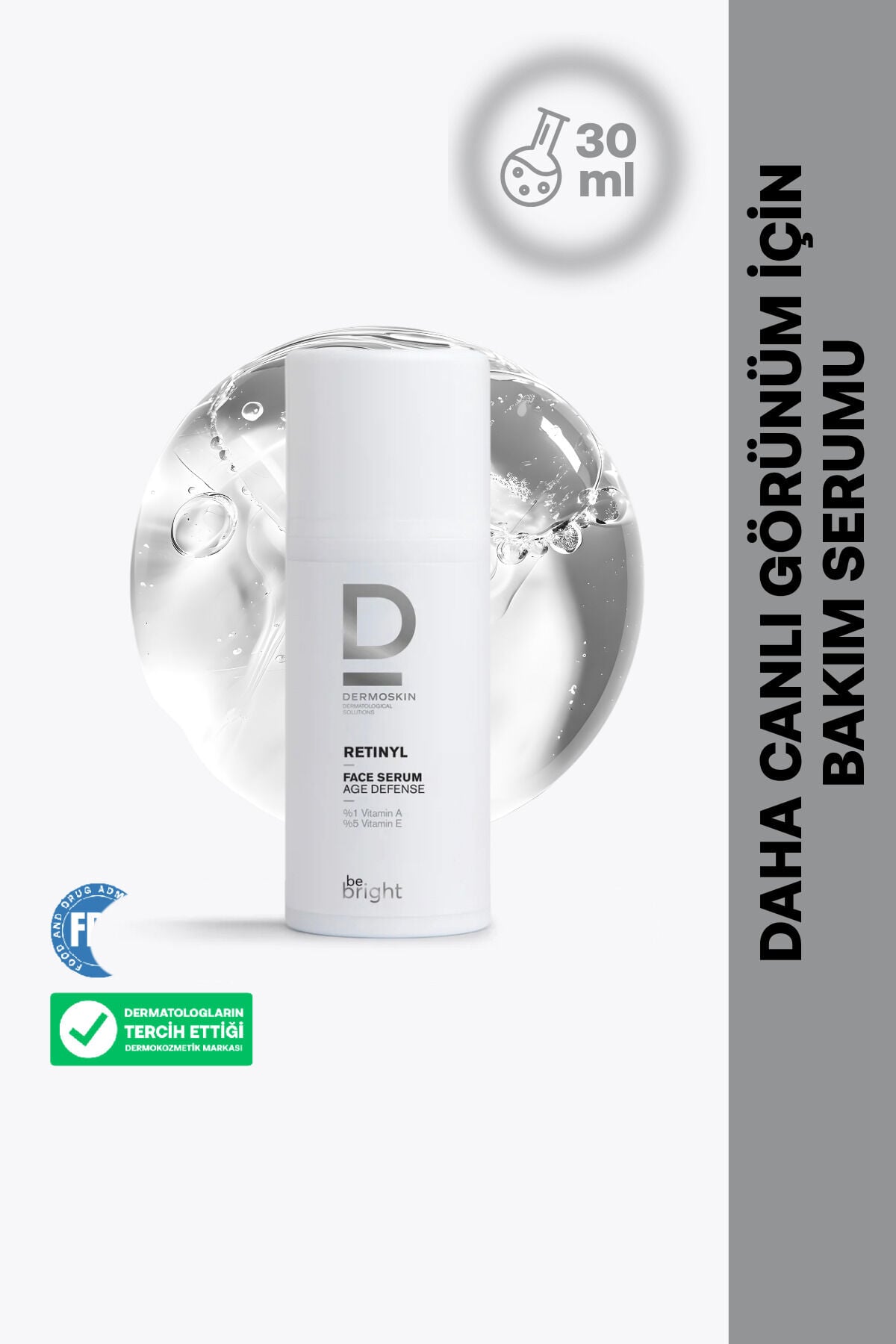 Be Bright Yaşlanma Karşıtı  Retinil Yüz  Serumu 33 ml