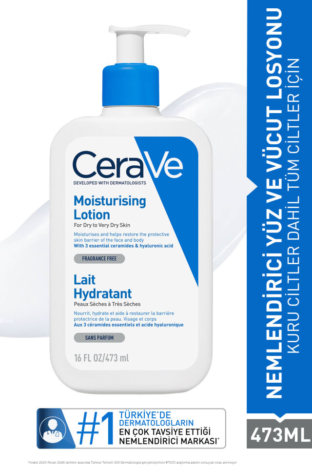 Hyalüronik Asit & Seramid İçerikli Nemlendirici Vücut Losyonu 473 ml