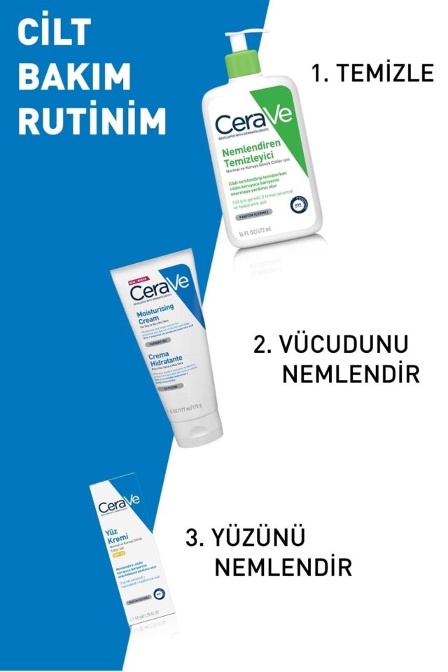 Nemlendici Krem Kuru Ciltler Seramid ve Hyalüronik Asit İçerikli Yüz Vücut 177ml 333787559899