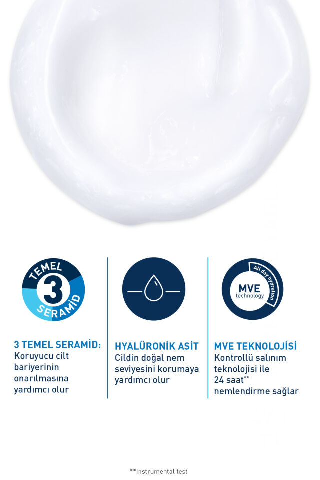 Normal ve Kuruya Dönük Ciltler için Seramid & Hyalüronik Asit İçeren Nemlendiren Temizleyici 236ml