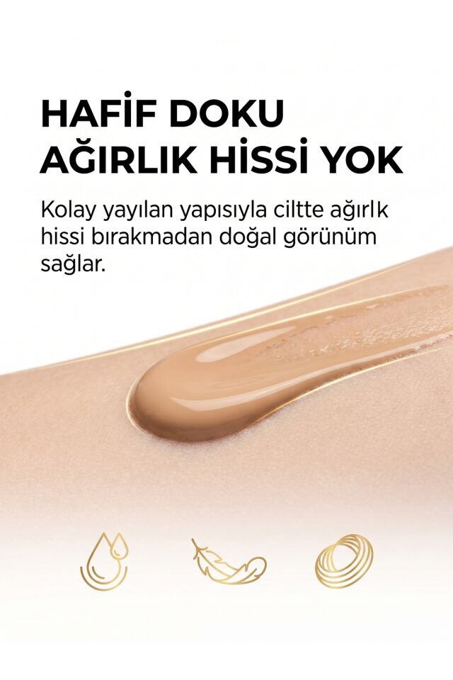 Be Bright Likit Fondöten Light SPF50+ | UVA&UVB Güneş Koruyucu | Yüksek Kapatıcı Fondöten | 33 ml