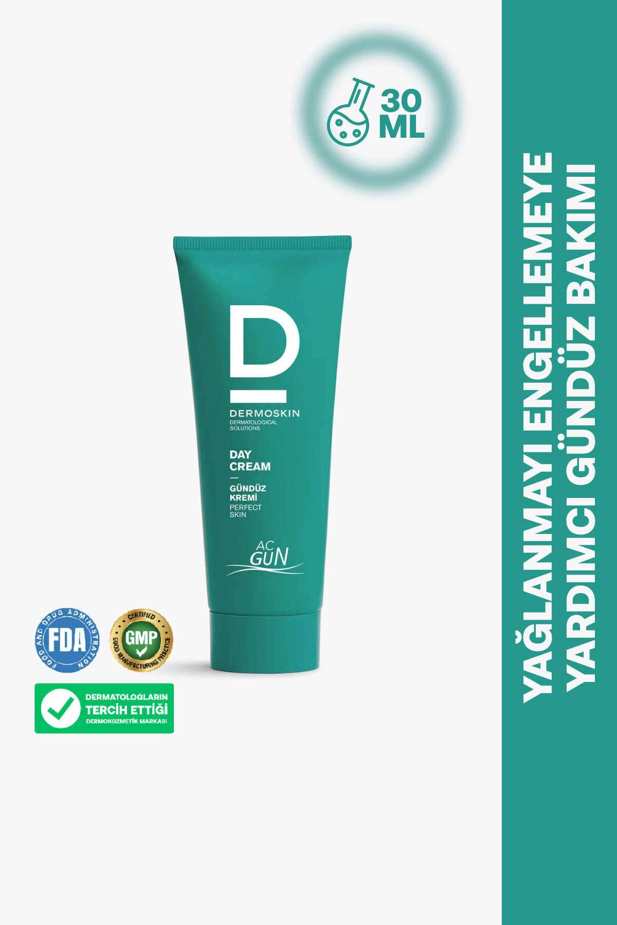 Acgun Onarıcı Gündüz Kremi | Siyah Nokta & Sivilce ve Akne Karşıtı | Salisilik Asit | 30 ml