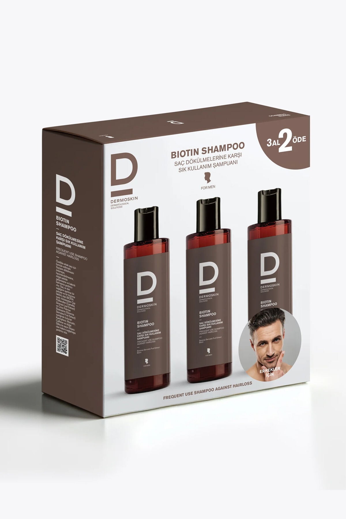 Biotin Şampuan (Erkek) 3 Al 2 Öde | Saç Dökülmesi Karşıtı Şampuan | Erkek Saç Bakımı | 3x200 ml