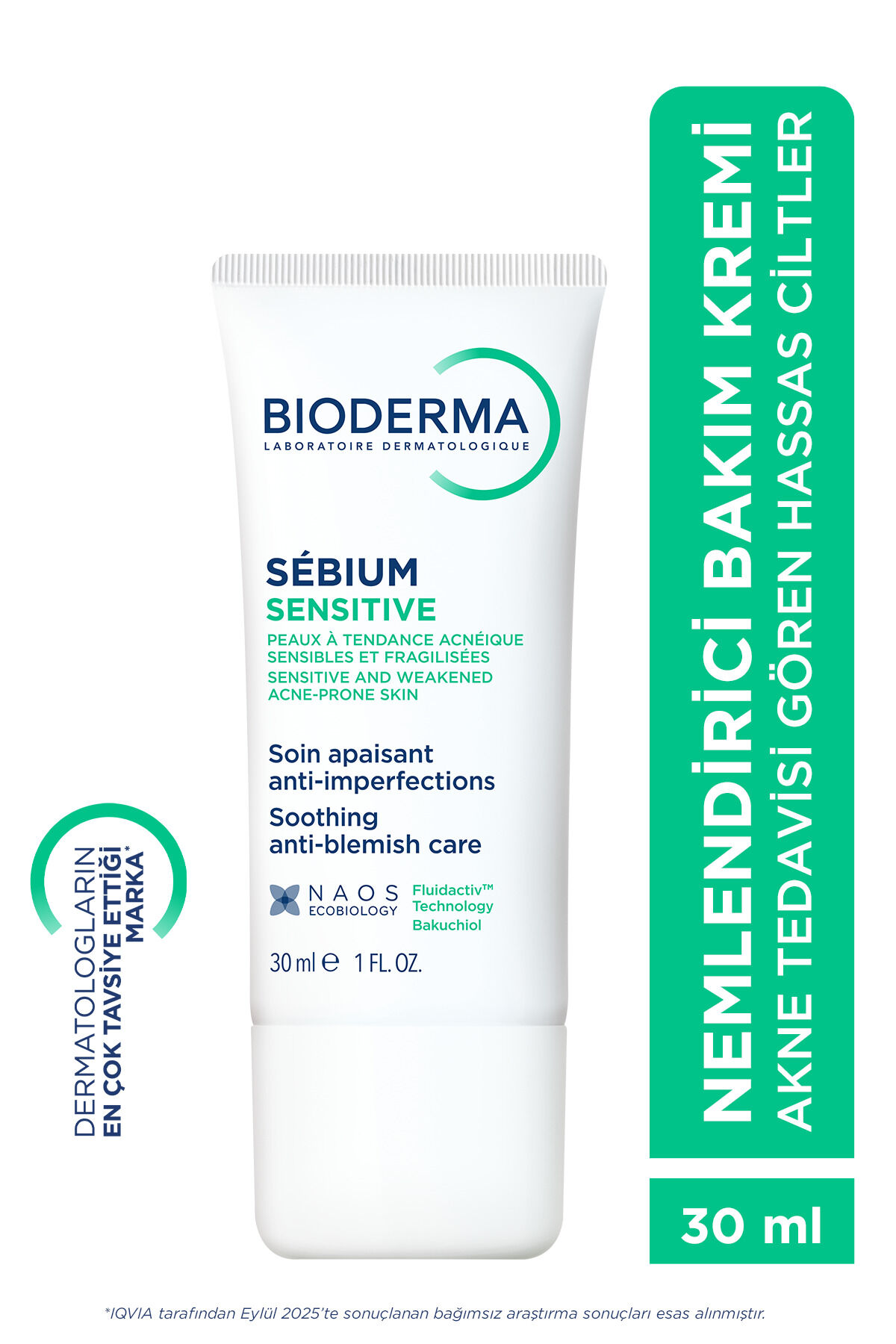 Sebium Sensitive Hassas ve Akne Eğilimli Ciltler, Kızarıklık Karşıtı Nemlendirici Bakım Kremi 30 ml