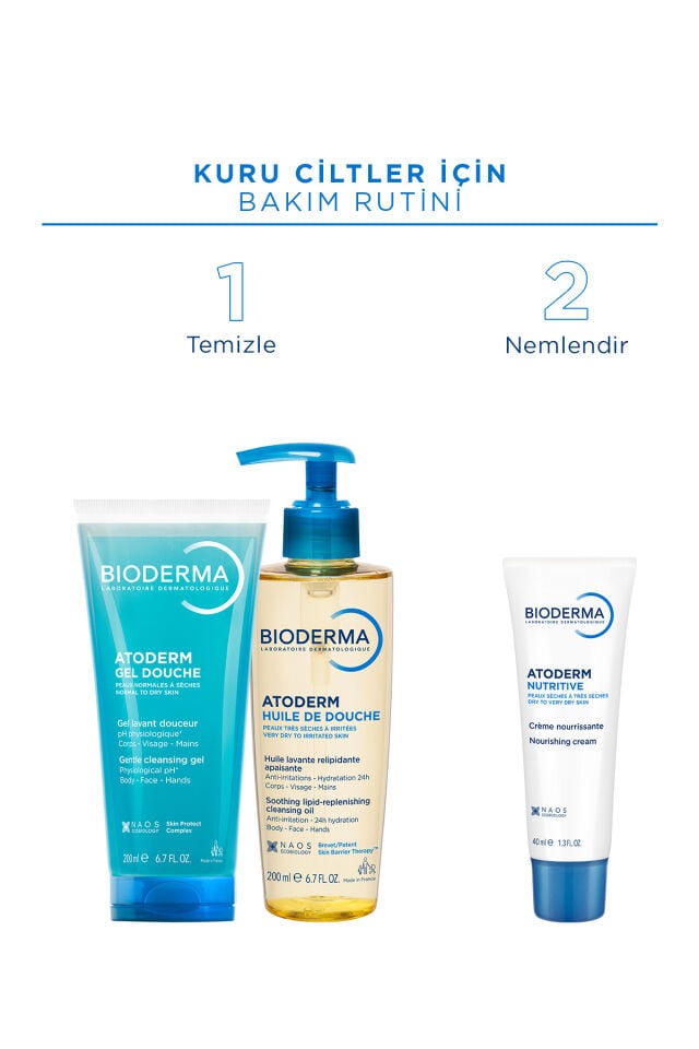 Atoderm Nutrition Cream Çok Kuru, Olgun Cilt Besleyici, Nemlendirici Yüz Bakım Kremi 40 ml