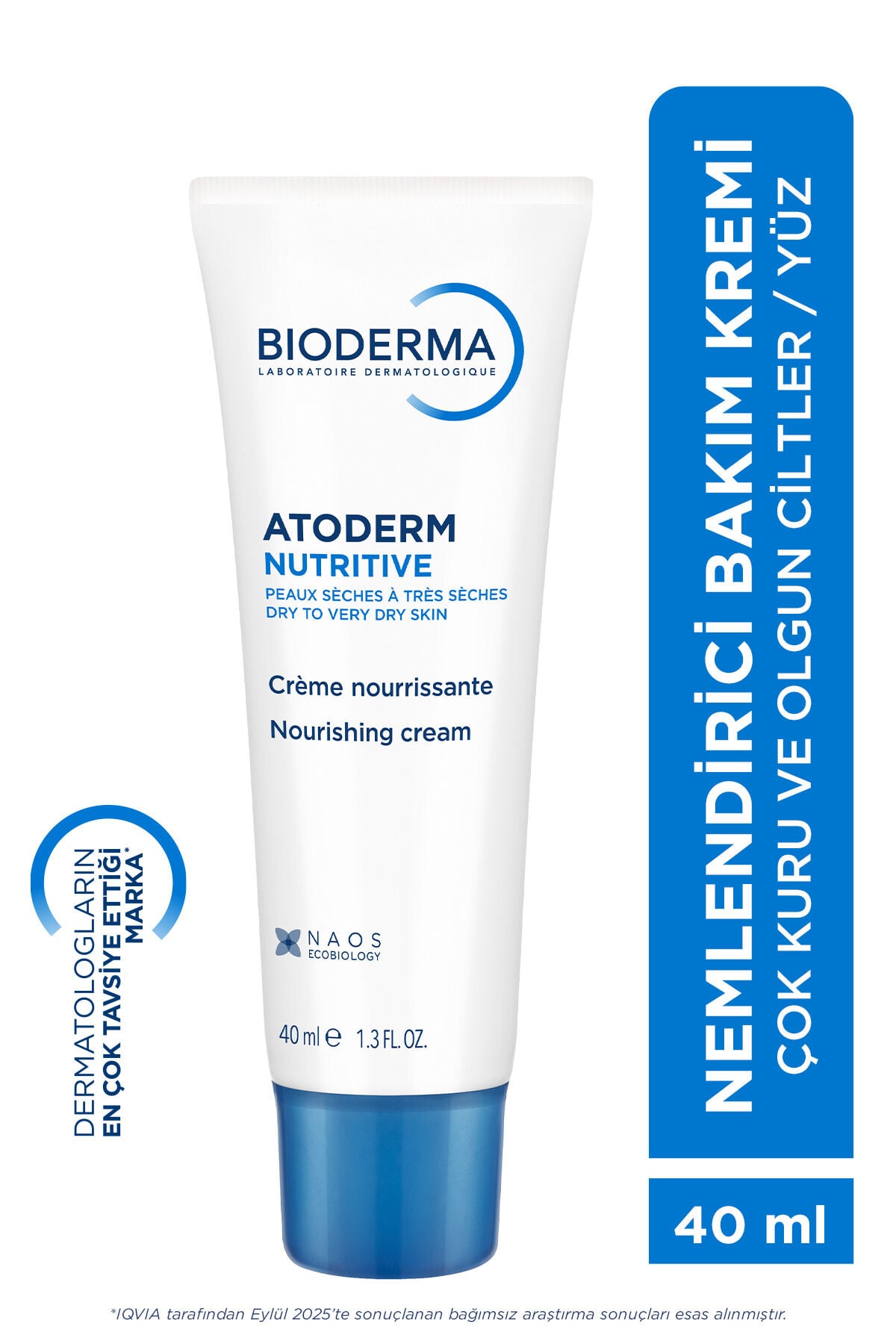 Atoderm Nutrition Cream Çok Kuru, Olgun Cilt Besleyici, Nemlendirici Yüz Bakım Kremi 40 ml