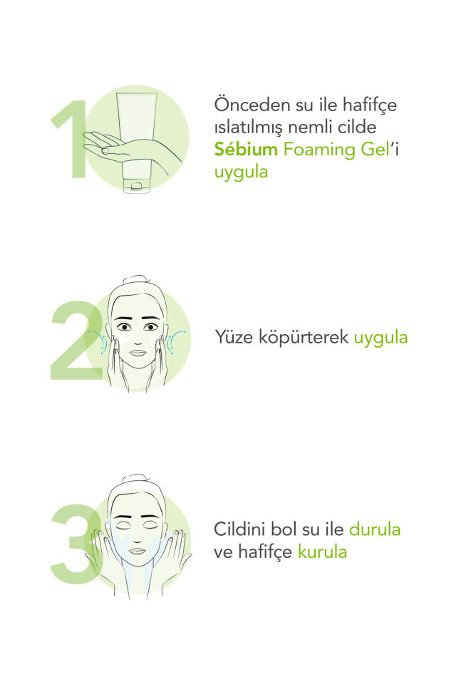 Sebium Foaming Gel Karma, Yağlı ve Akne Eğilimli Ciltler İçin Yüz ve Vücut Temizleme Jeli 200 ml