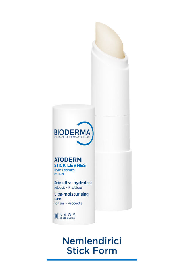 Atoderm Lip Stick Kuru ve Hassas Dudaklar Shea Yağı İçeren Besleyici Nemlendirici Dudak Kremi 4 gr